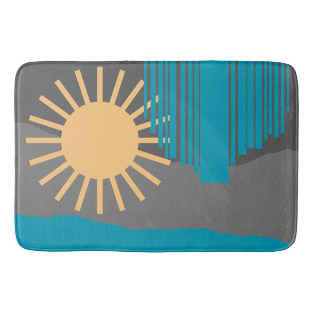 The sky is falling 19 bath mat (Front)