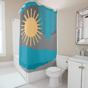 The sky is falling 19 shower curtain