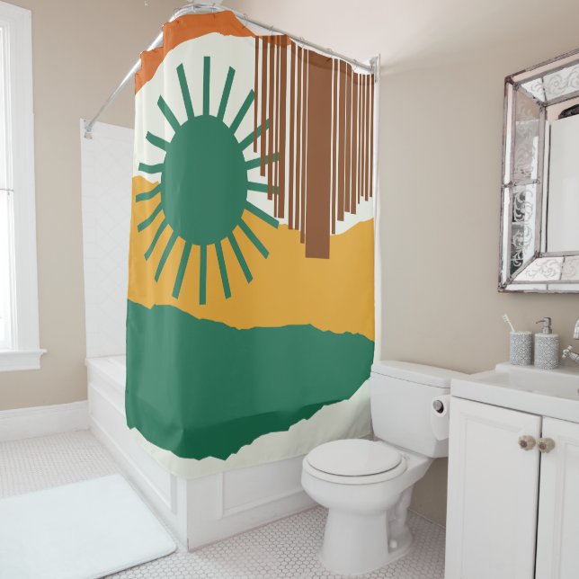 The sky is falling 2 shower curtain (In Situ)