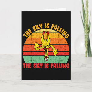 The Sky Is Falling The Sky Is Falling Funny Rubber Card