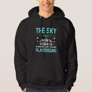 The sky is not my limit glider pilot hoodie