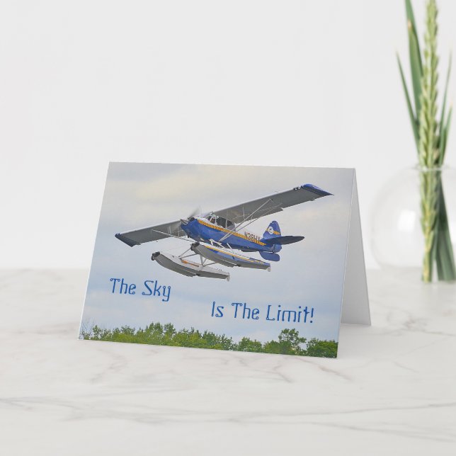 The Sky Is The Limit Aeroplane Card (Front)
