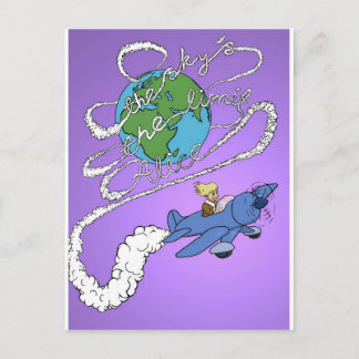 the sky is the limit alice.jpg postcard