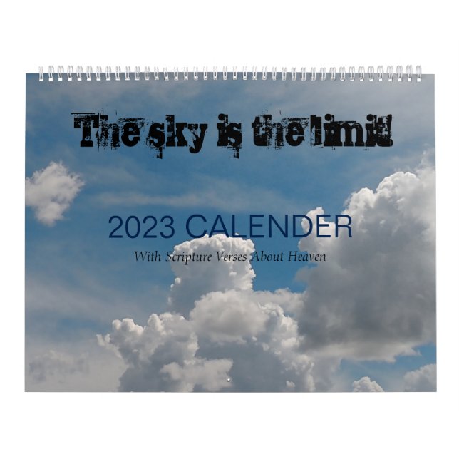 "The Sky Is the Limit" Calendar (Cover)