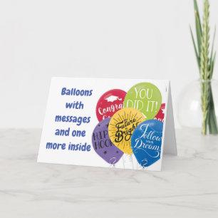 **THE SKY IS THE LIMIT** GRADUATION CONGRATULATION CARD