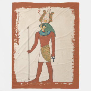 The Sky Lord's Rest Old Kingdom Horus Fleece Blanket