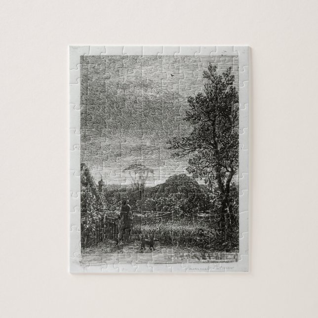 The Skylark (etching) Jigsaw Puzzle (Vertical)