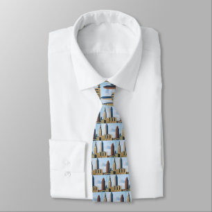 THE SKYLINE OF CLEVELAND,OHIO tie