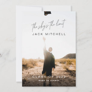 The Sky's the Limit Class of 2022 Graduation Photo Announcement