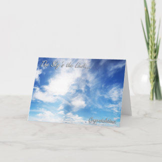 The Sky's the Limit - Congratulations Card