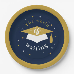 The Skys The Limit Graduation 2025 Party Paper Plate