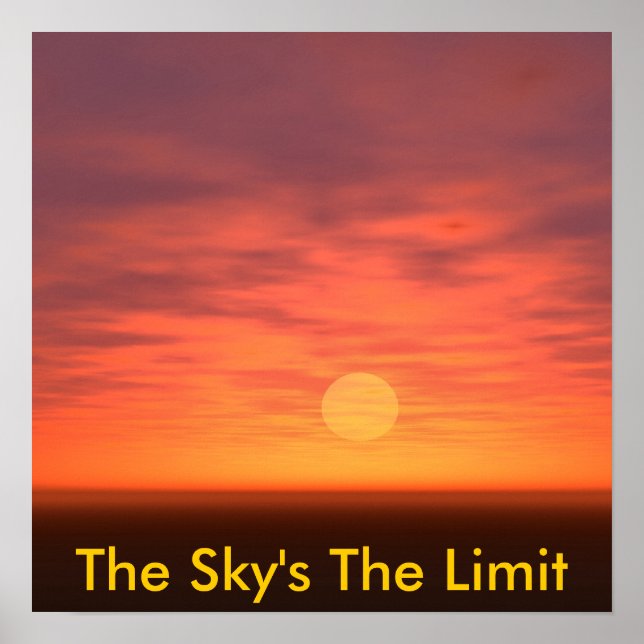 The Sky's The Limit Poster (Front)
