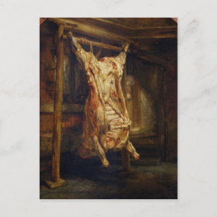The Slaughtered Ox, 1655 Postcard