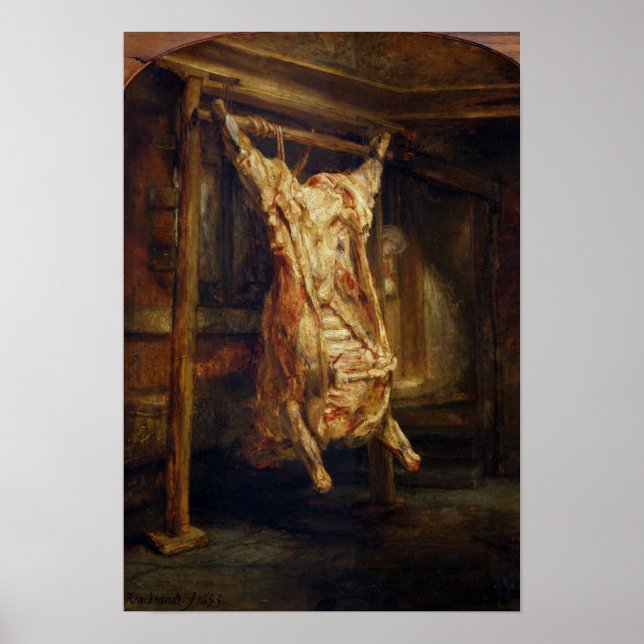 The Slaughtered Ox, 1655 Poster (Front)