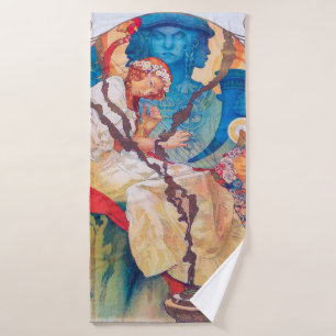 The Slav Epic, Alphonse Mucha Bath Towel