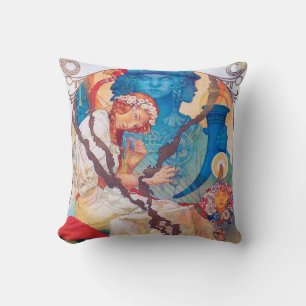The Slav Epic, Alphonse Mucha Cushion