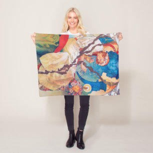 The Slav Epic, Alphonse Mucha Fleece Blanket