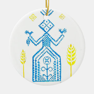 The slavic goddess Mokosh Ceramic Tree Decoration