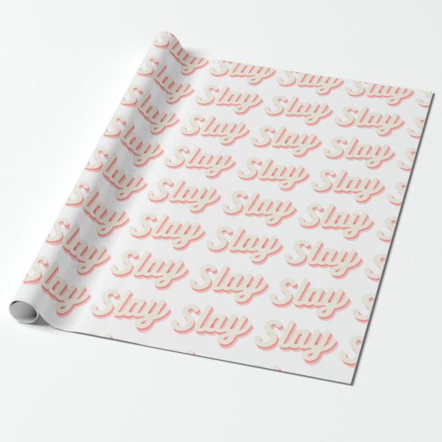 The Slay pattern  Wrapping Paper (Unrolled)