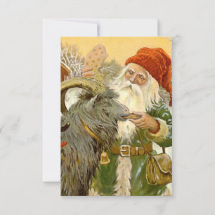 “The Sled Goat” by Jenny Nystrom RSVP Card