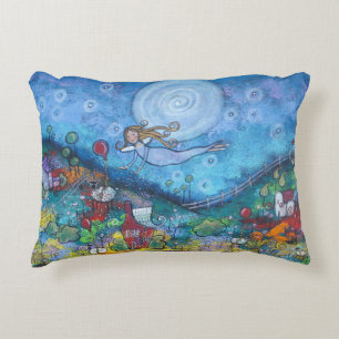 The Sleep Fairy Original Art Pillow