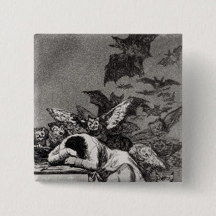 The Sleep of Reason Produces Monsters 15 Cm Square Badge