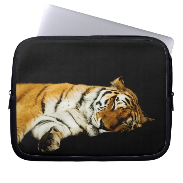 The Sleeping Amur Laptop Sleeve (Front)