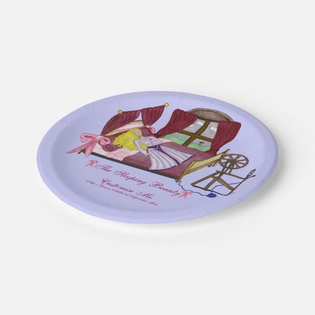 The Sleeping Beauty Paper Plate (Angled)