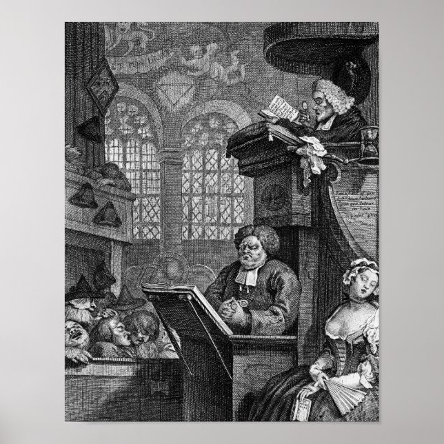 The Sleeping Congregation, 1736 Poster (Front)