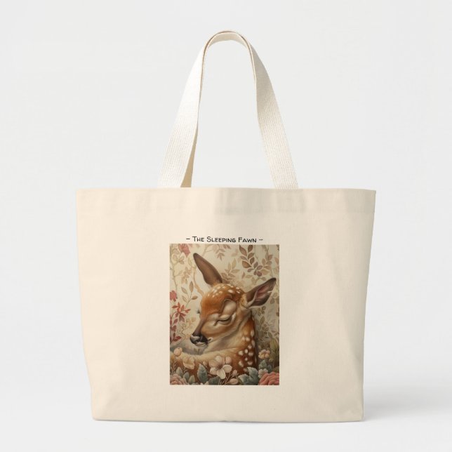 The Sleeping Fawn 2 Tote Bag (Front)