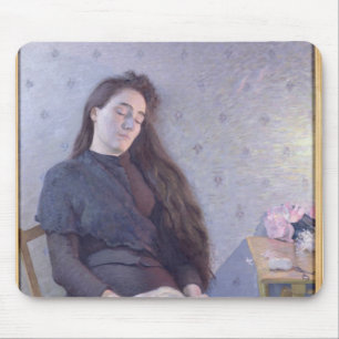 The Sleeping Flower Girl, 1892 Mouse Mat