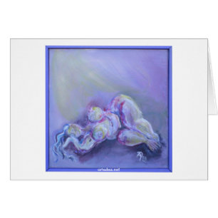 The sleeping greeting card