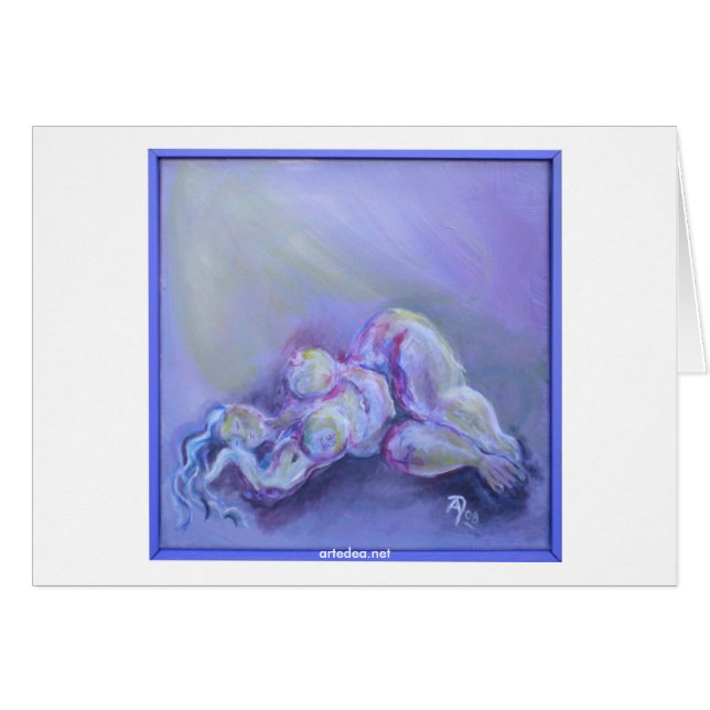 The sleeping greeting card (Front Horizontal)