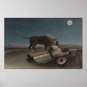 The Sleeping Gypsy by Henri Rousseau Poster