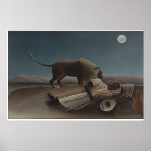The Sleeping Gypsy by Henri Rousseau Poster