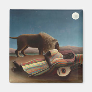 The Sleeping Gypsy, Henri Rousseau Magnet