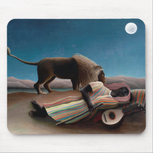 The Sleeping Gypsy, Henri Rousseau Mouse Mat