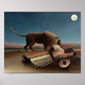 The Sleeping Gypsy, Henri Rousseau Poster