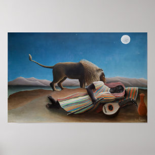 The Sleeping Gypsy Henri Rousseau Poster