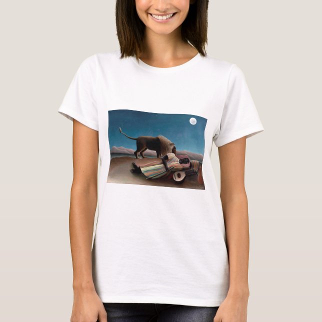 The Sleeping Gypsy, Henri Rousseau T-Shirt (Front)