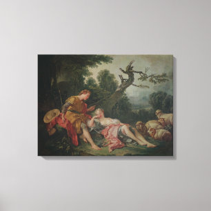 The Sleeping Shepherdess Canvas Print