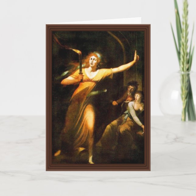 The Sleepwalking Lady Macbeth By Füssli Johann Hei Card (Front)