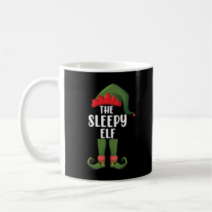 The Sleepy Elf Family Matching Group Christmas Coffee Mug