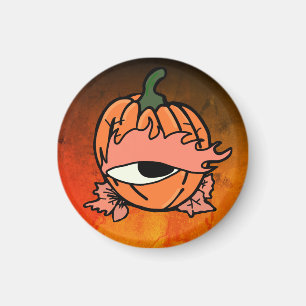 The Sleepy Eye of the Spooky Pumpkin Magnet
