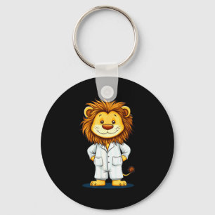 The Sleepy King_ Lion In Pajamas Costume For Boys Key Ring