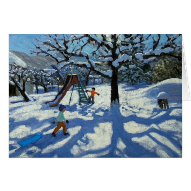 The slide in winter Bourg St Moritz (Front Horizontal)