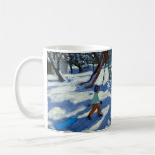 The slide in winter Bourg St Moritz Coffee Mug
