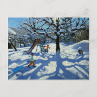 The slide in winter Bourg St Moritz