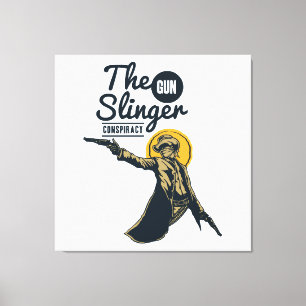 the slinger gun conspiracy canvas print