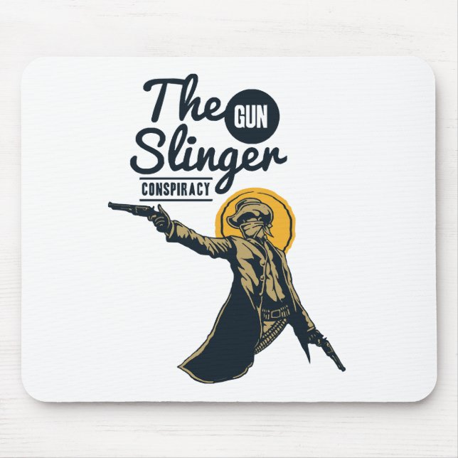 the slinger gun conspiracy mouse mat (Front)